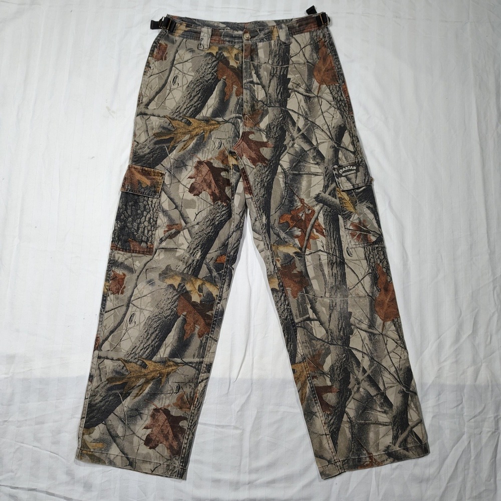 Spartan Outdoors Pants Mens Large 33x31 Camo Cargo Cotton Realtree Hardwoods